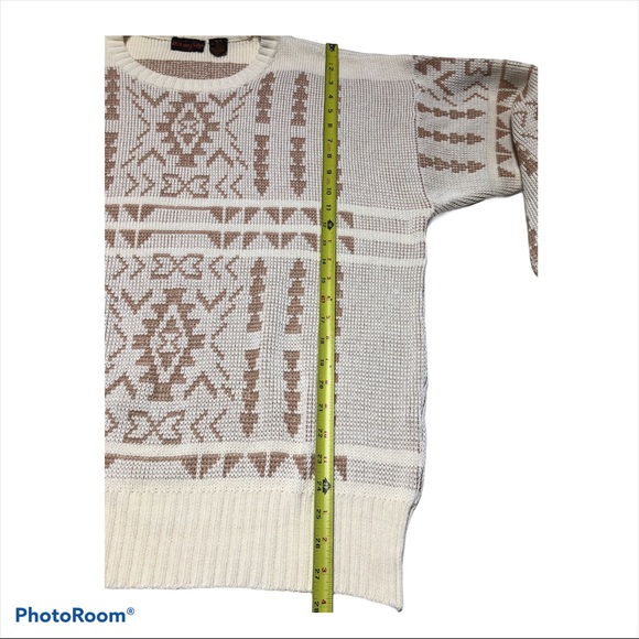 Vintage Botany 500 Grandpa Dad Ski Sweater  Aztec - Picture 6 of 7